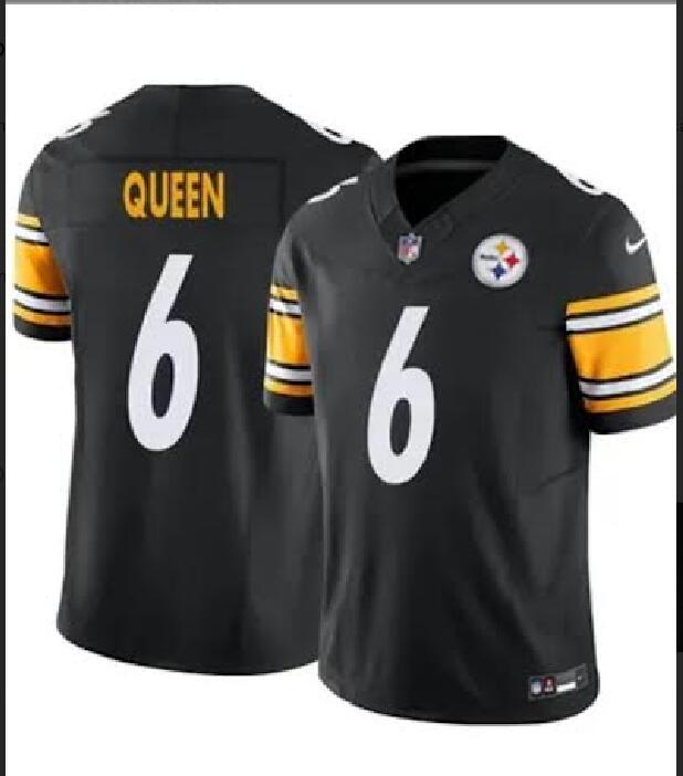 Men Pittsburgh Steelers #6 Queen black  2024 Nike NFL jersey